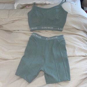 LOUNGE apparel tank & shorts 🤍